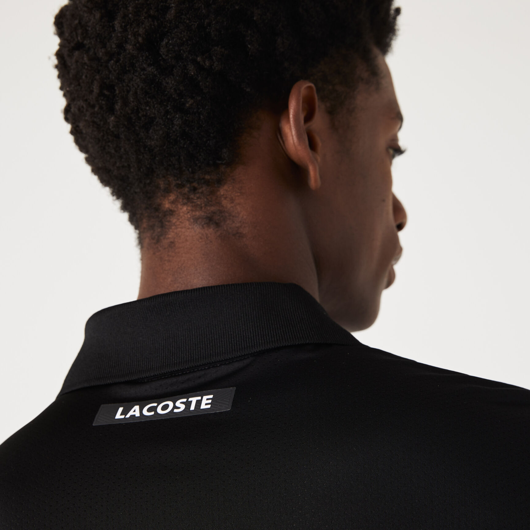 تيشيرت بولو تنس بيكيه سريع الجفاف بتصميم مقسم بألوان للرجال مجموعة Lacoste SPORT