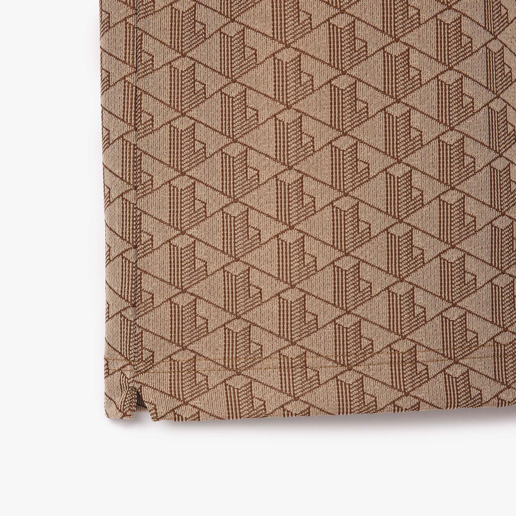 Classic Fit Monogram Jacquard Polo Shirt Classic Fit Contrast Collar Monogram Motif Polo Shirt - DH1417-00-IRP