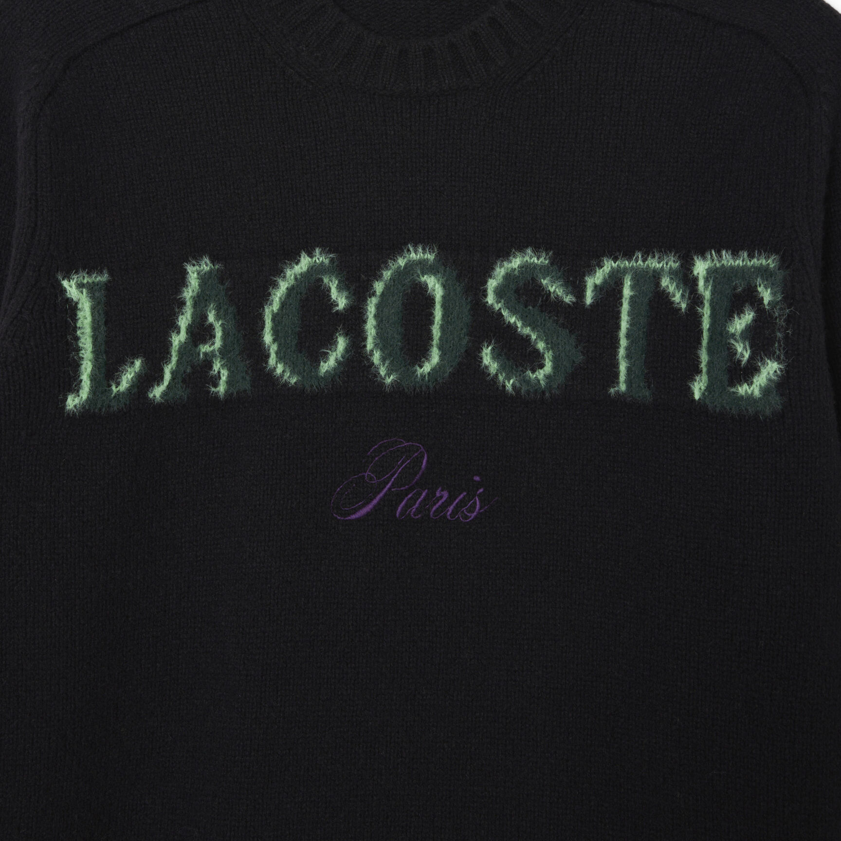 Intarsia Branded Wool Sweater - AH5202-00-XIY