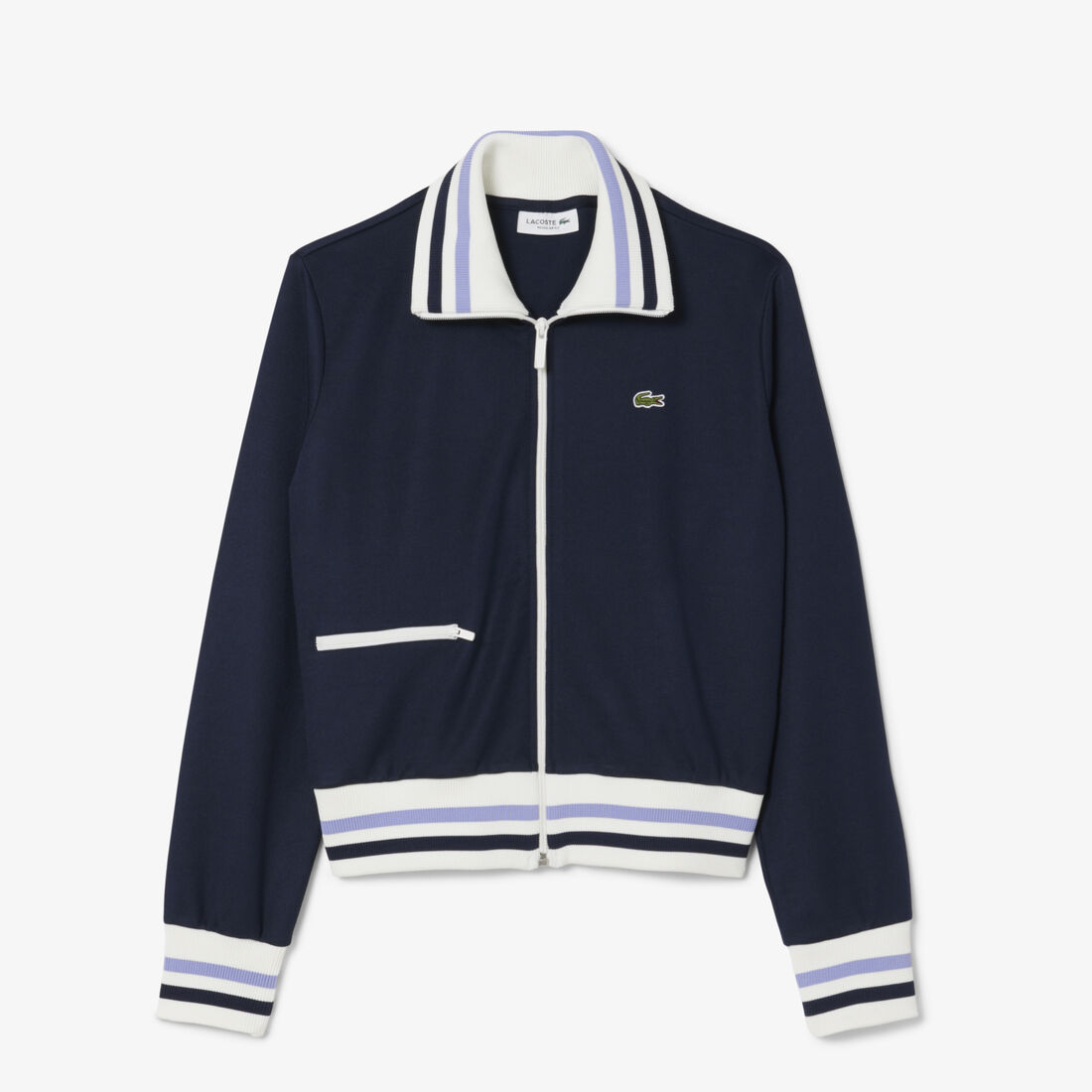 Zipped Stripe Accent Sweatshirt Zipped Stripe Accent Sweatshirt - SF5252-00-166