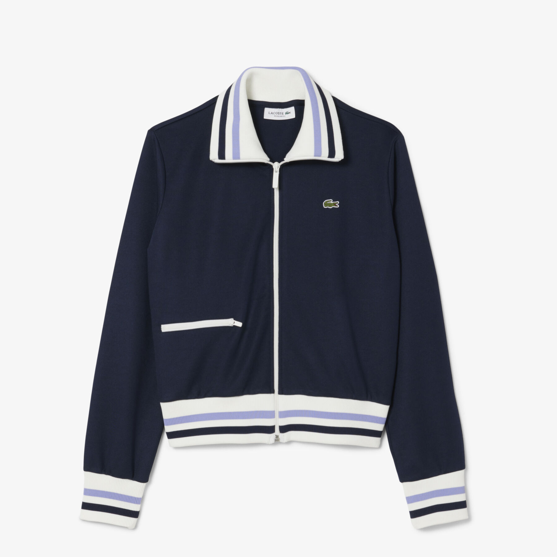Zipped Stripe Accent Sweatshirt Zipped Stripe Accent Sweatshirt - SF5252-00-166