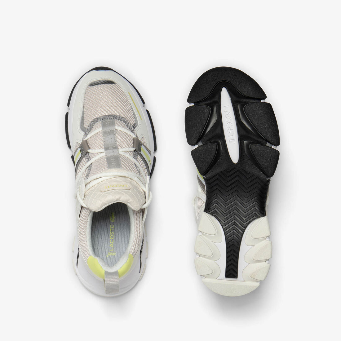 سنيكرز L003 قماش مزين بأربطة للنساء Women's Textile Lace System L003 Trainers - 46SFA0002-WP2