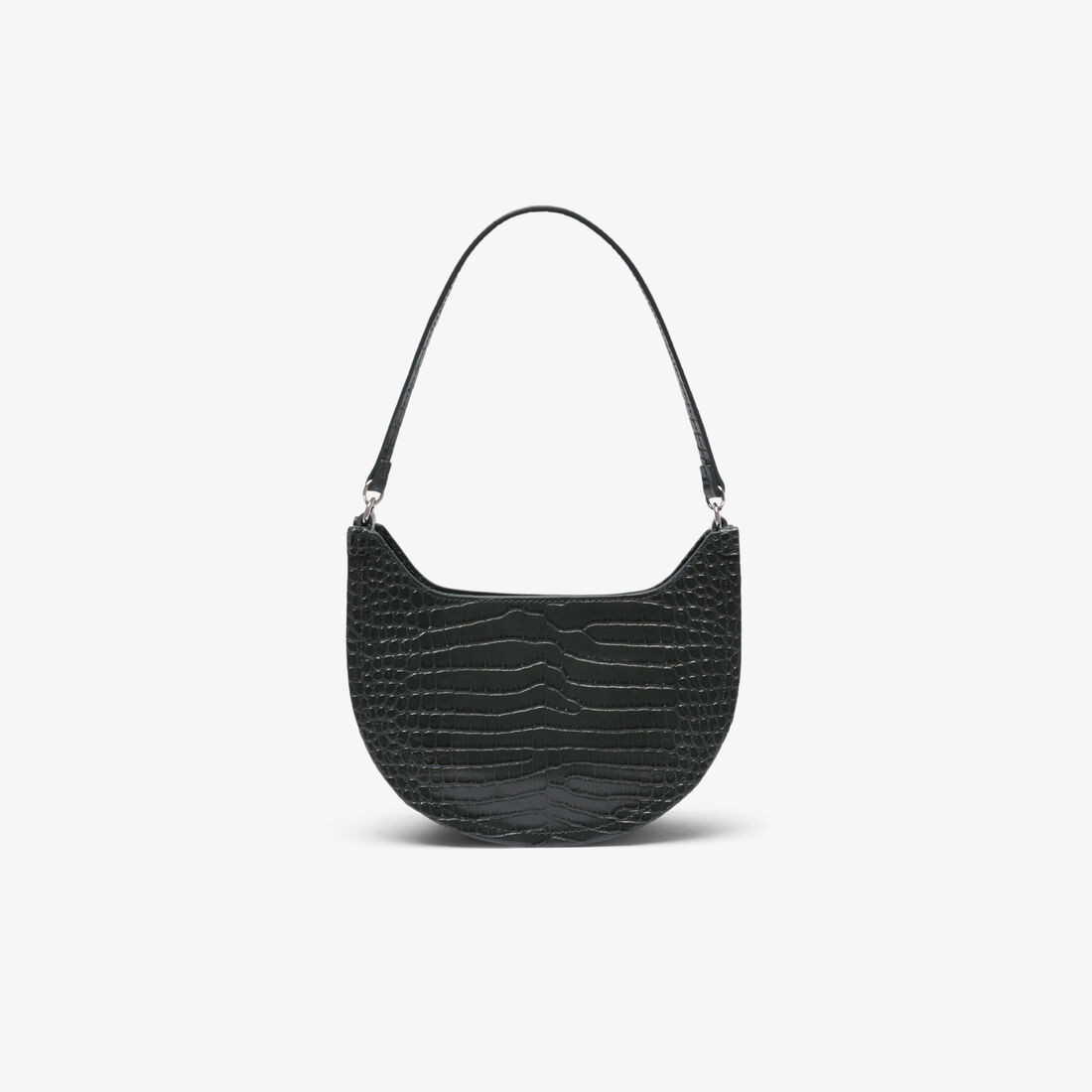 حقيبة شانتاكو صغيرة من الجلد المنقوش على شكل نصف قمر Small Chantaco Embossed Leather Half Moon Bag - NF4980KL-B43