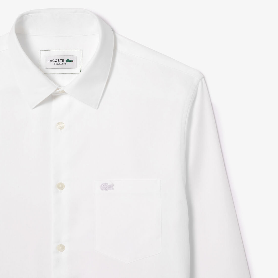قميص بوبلين قطني بقصّة عادية Regular Fit Cotton Poplin Shirt - CH8522-00-001