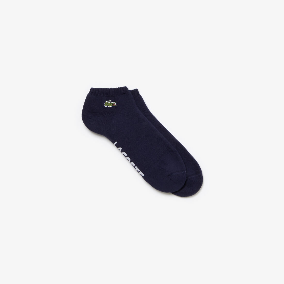 Men's Lacoste SPORT low-cut socks in solid boucl&eacute; jersey