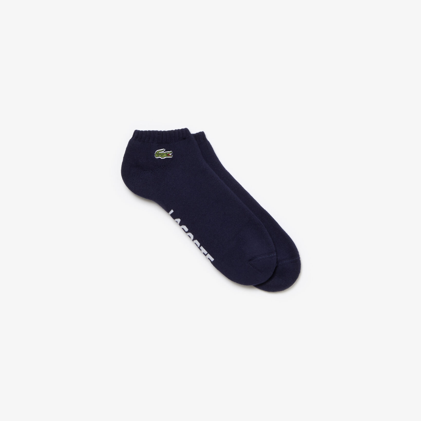 Men's Lacoste SPORT low-cut socks in solid boucl&eacute; jersey