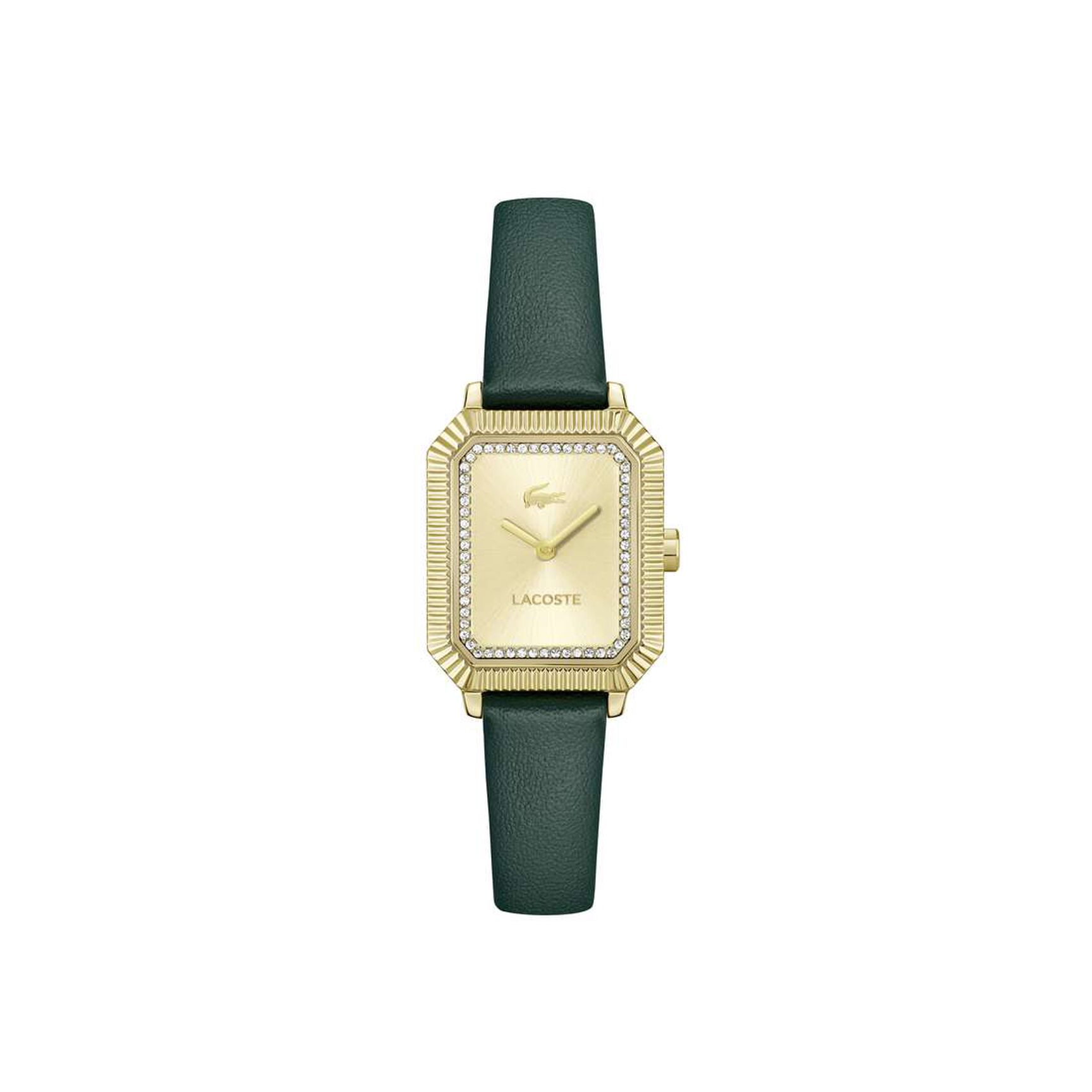 ساعة كوارتز جلدية نسائية بعقربين Women Women Leather 2 Hand Quartz Watch - 2001442-GRN
