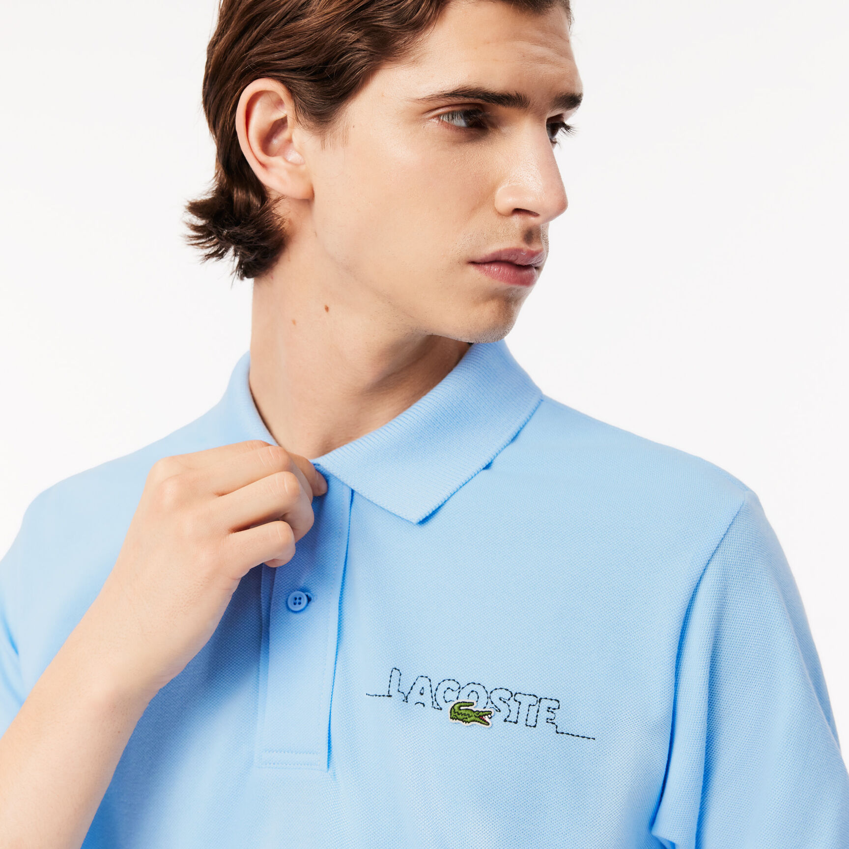 Original L.12.12 Lacoste wording French Made Polo Shirt Shirt Original L.12.12 Lacoste wording French Made Polo Shirt Shirt - PH6006-00-HBP