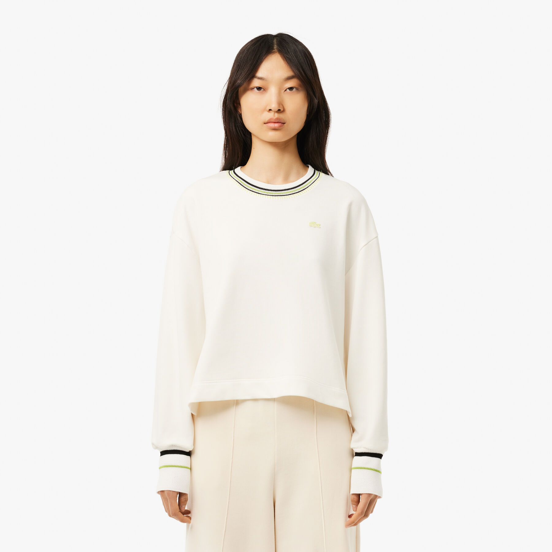 lacoste french made fleece sweatshirt