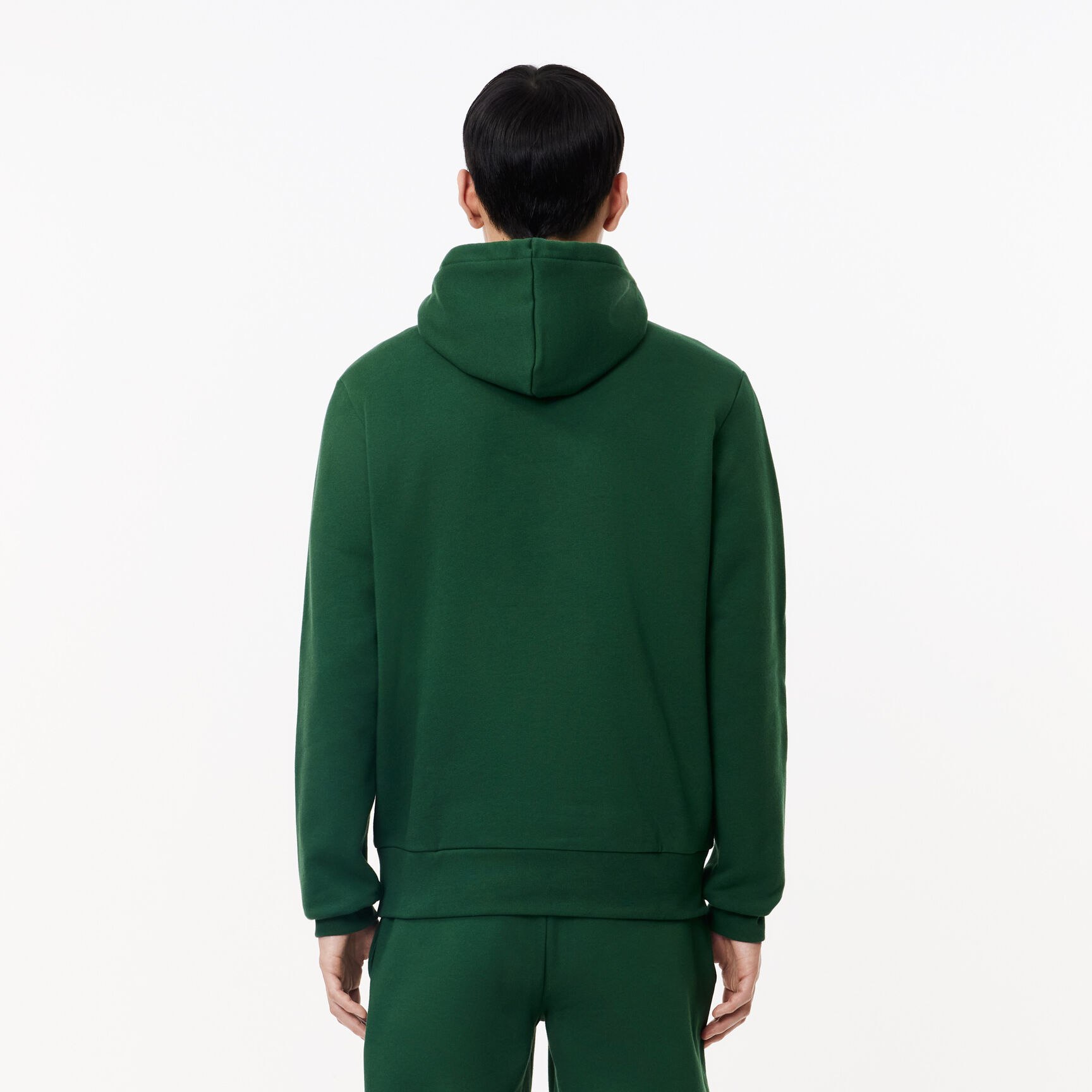 سويت شيرت لاكوست بغطاء رأس قطن عضوي للرجال Men's Lacoste Organic Cotton Hooded Jogger Sweatshirt - SH9623-00-132