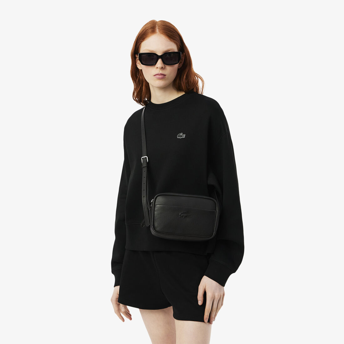 حقيبة كتف سيتي كورت من الجلد المحبب City Court Shoulder Bag with Adjustable Strap - NF4506IE-000