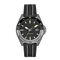 lacoste mainsail black silicone watch