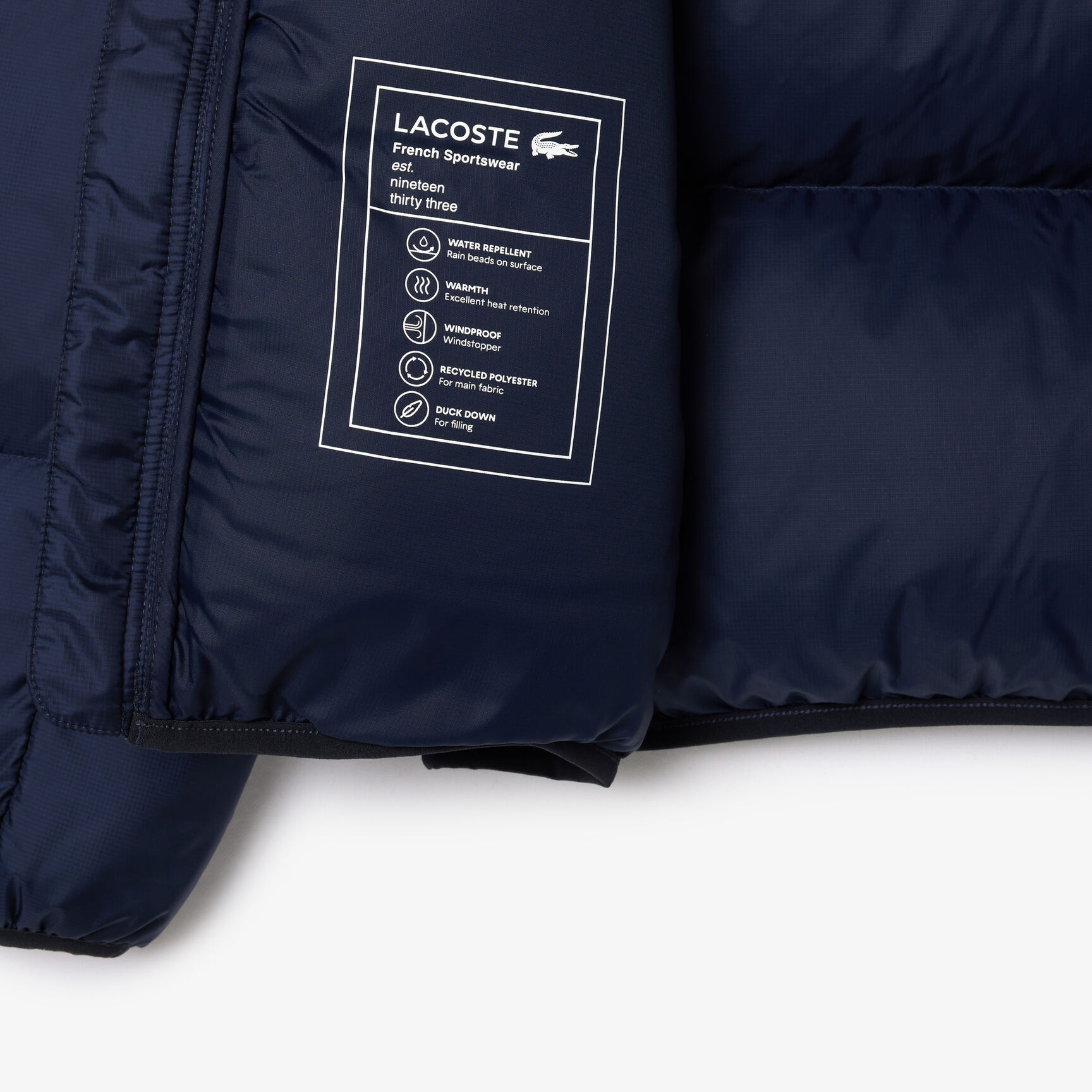 سترة قصيرة منفوخة بغطاء رأس ومقاومة للماء Short Water-Repellent Hooded Puffed Jacket - BH2905-00-166