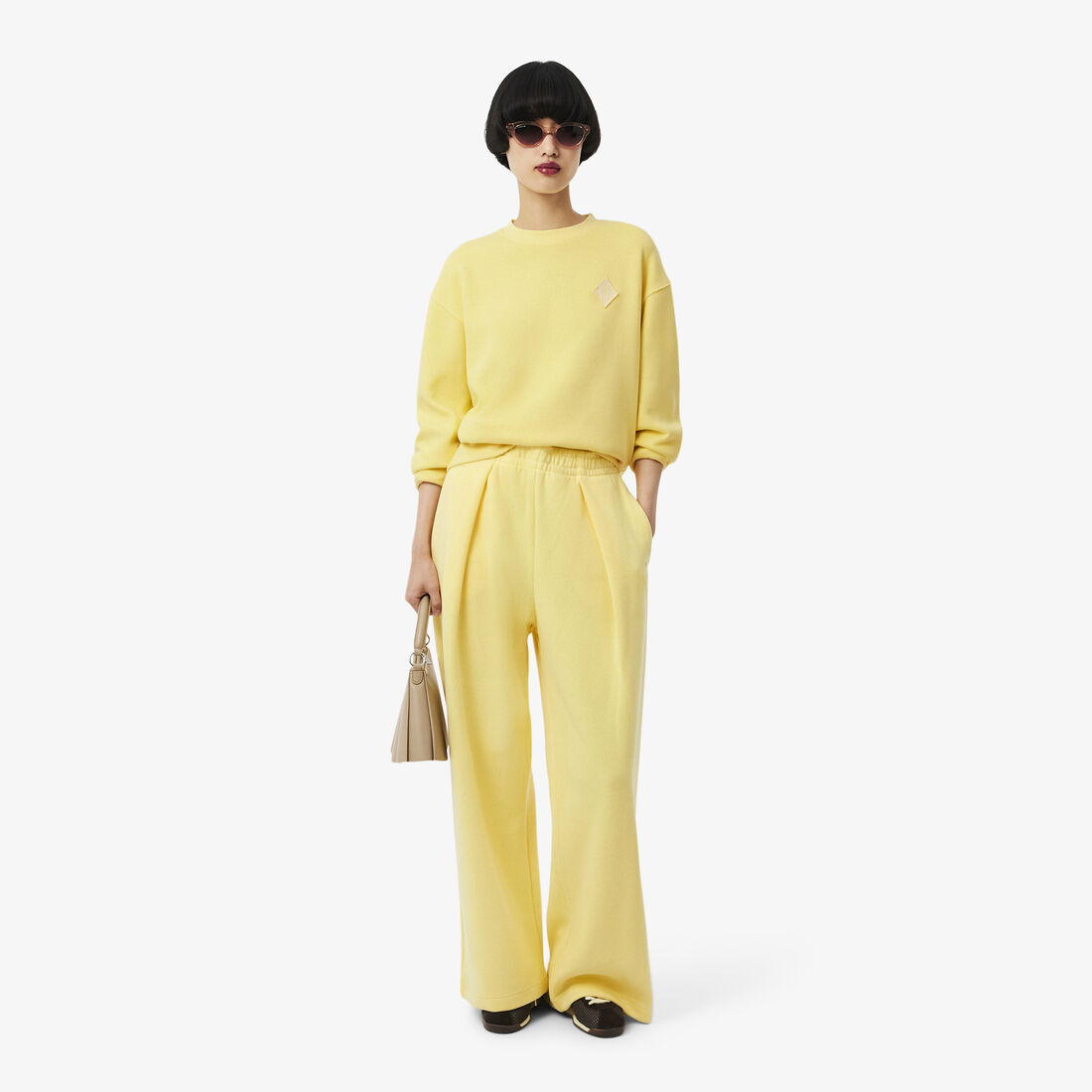 قميص رياضي واسع من قماش إنترلوك Oversized Interlock Sweatshirt - SF1482-00-864