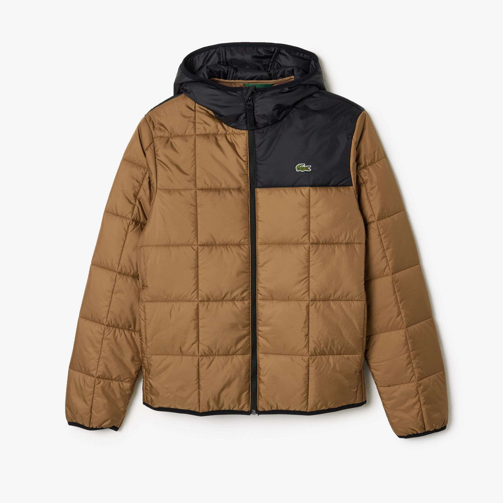 جاكيت قصير مقاوم للماء بغطاء رأس قابل للإزالة Showerproof Padded Hood Puffer Jacket - BH1666-00-QIN