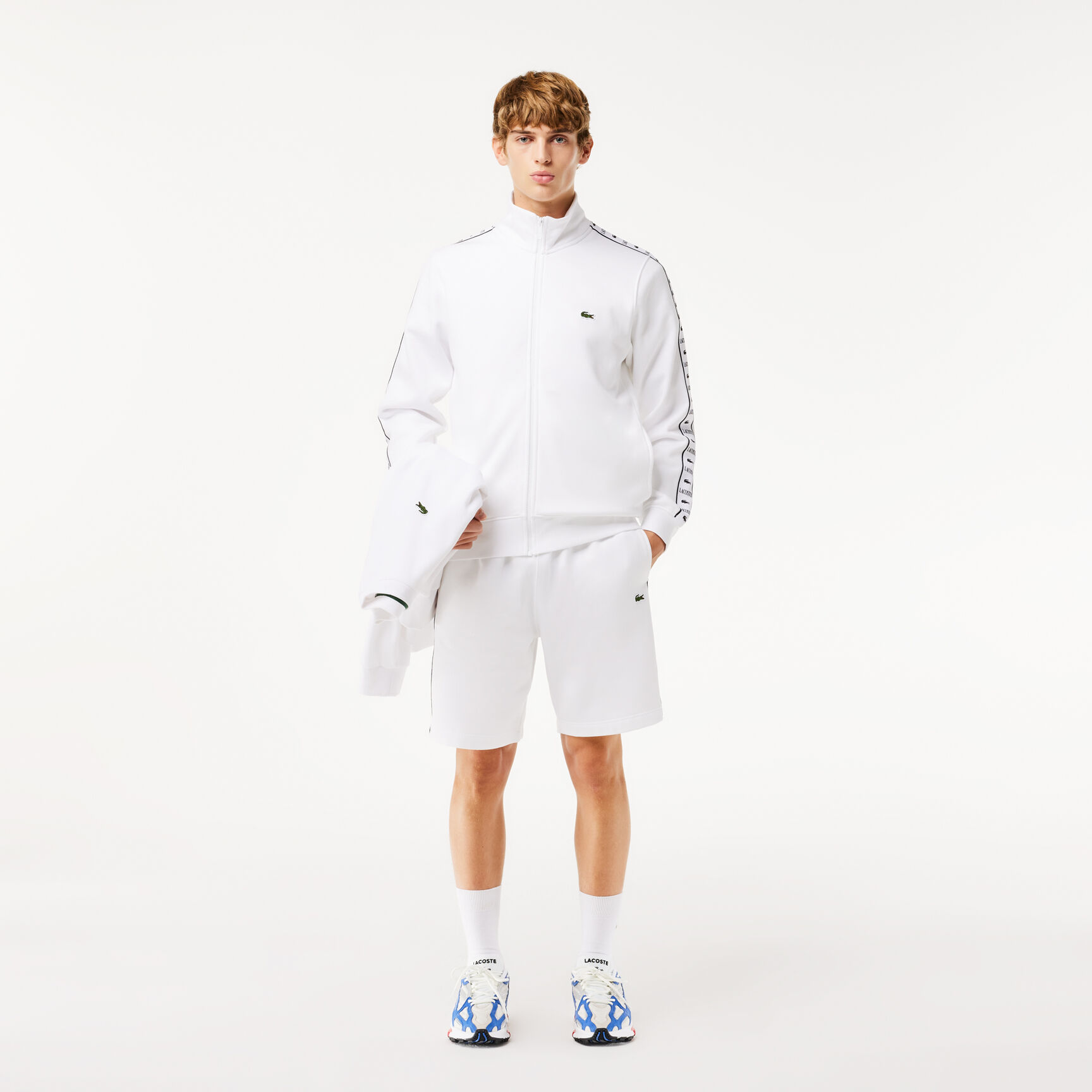 Logo Stripe Fleece Jogger Shorts Logo Stripe Fleece Jogger Shorts - GH7397-00-001