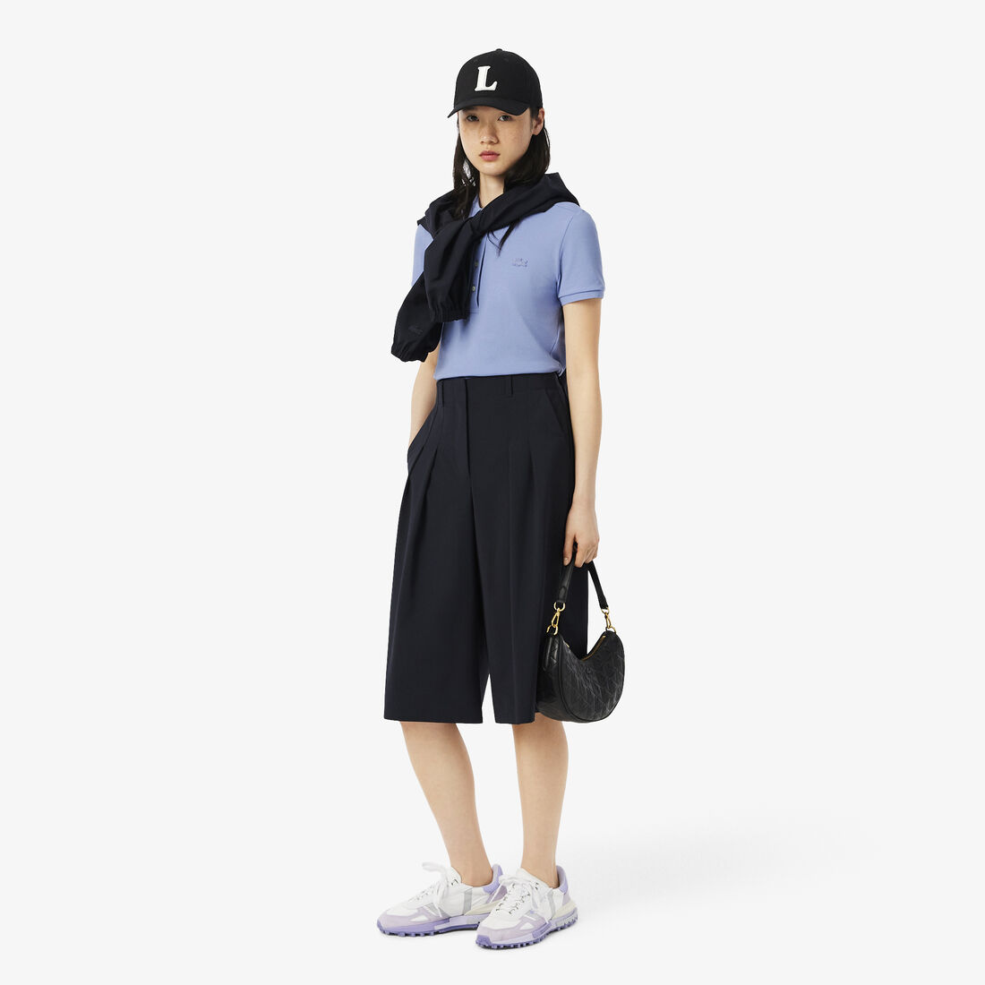 تيشيرت بولو L.12.D بقصة ضيقة من قماش بيتي بيكيه المطاطي L.12.D Slim Fit Stretch Petit Pique Polo Shirt - PF5462-00-5QD