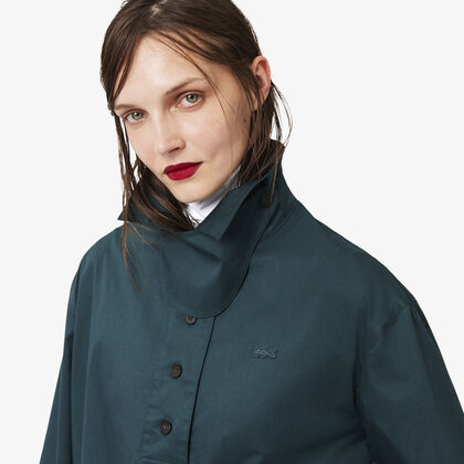 لاكوست runway oversized twill mini dress