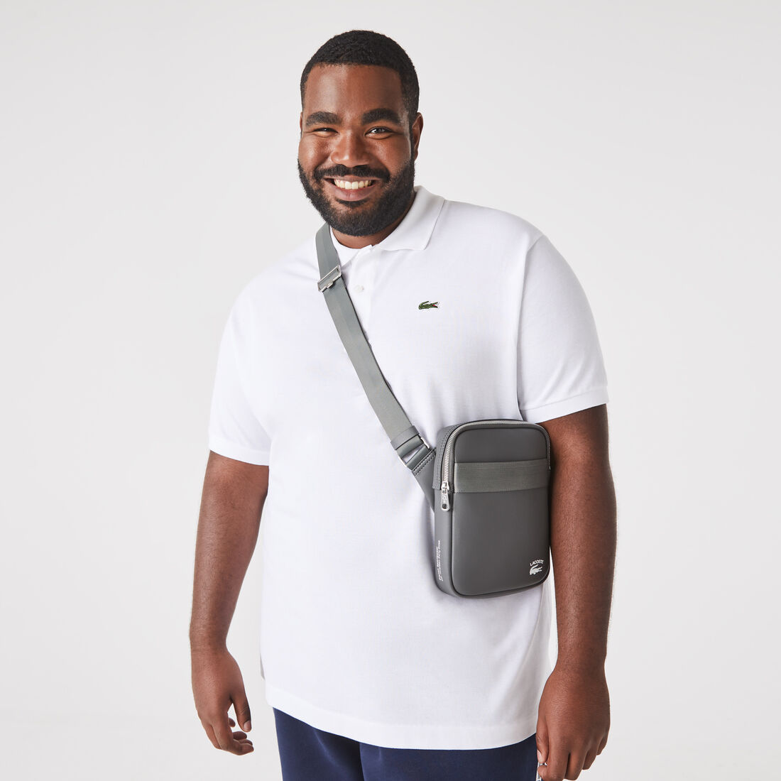 Men's Lacoste Contrast Branded Crossover Bag - NH4017PN-J37