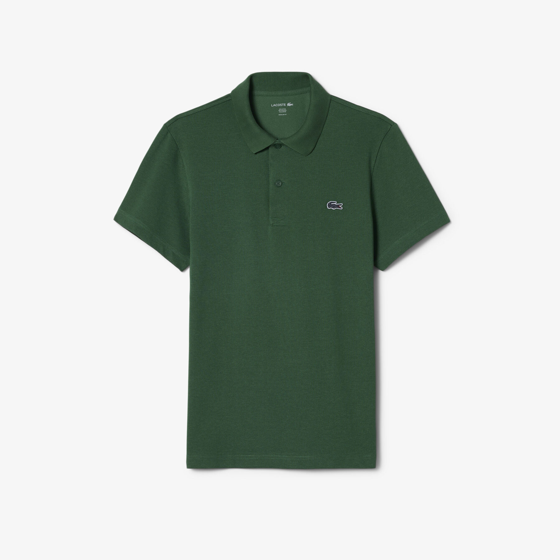 lacoste regular fit cotton blend polo shirt