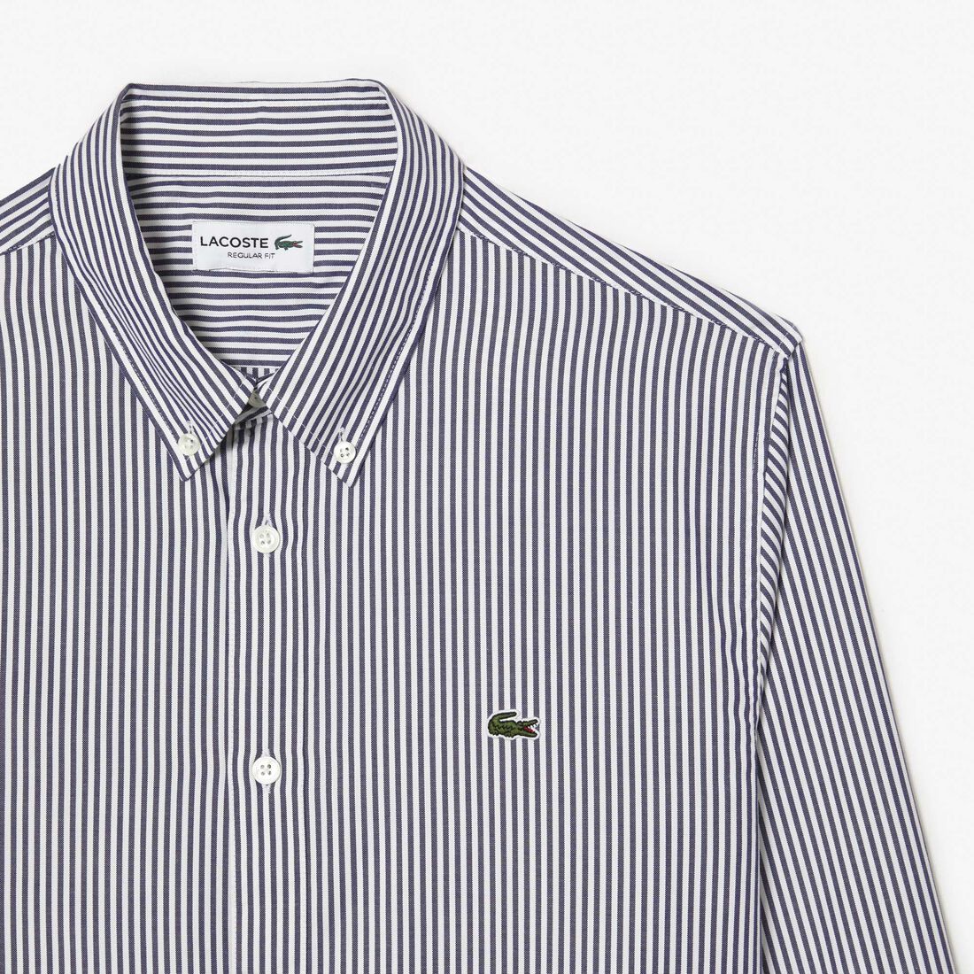 قميص قطن مخطط بقصة عادية للرجال Men's Regular Fit Striped Cotton Shirt - CH2936-00-522