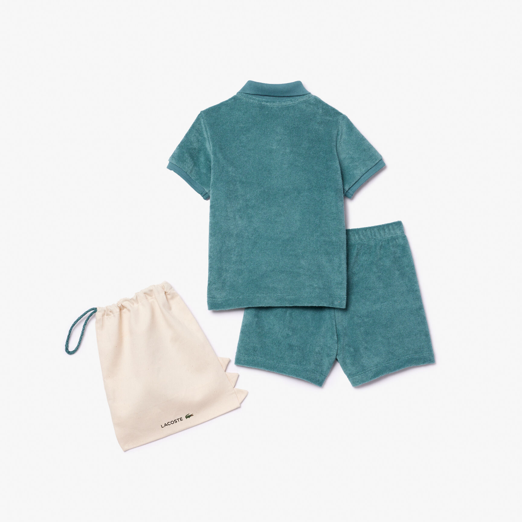 طقم هدايا قميص تيري بولو وشورت Terry Polo Shirt and Shorts Gift Set - 4J9368-00-IY4