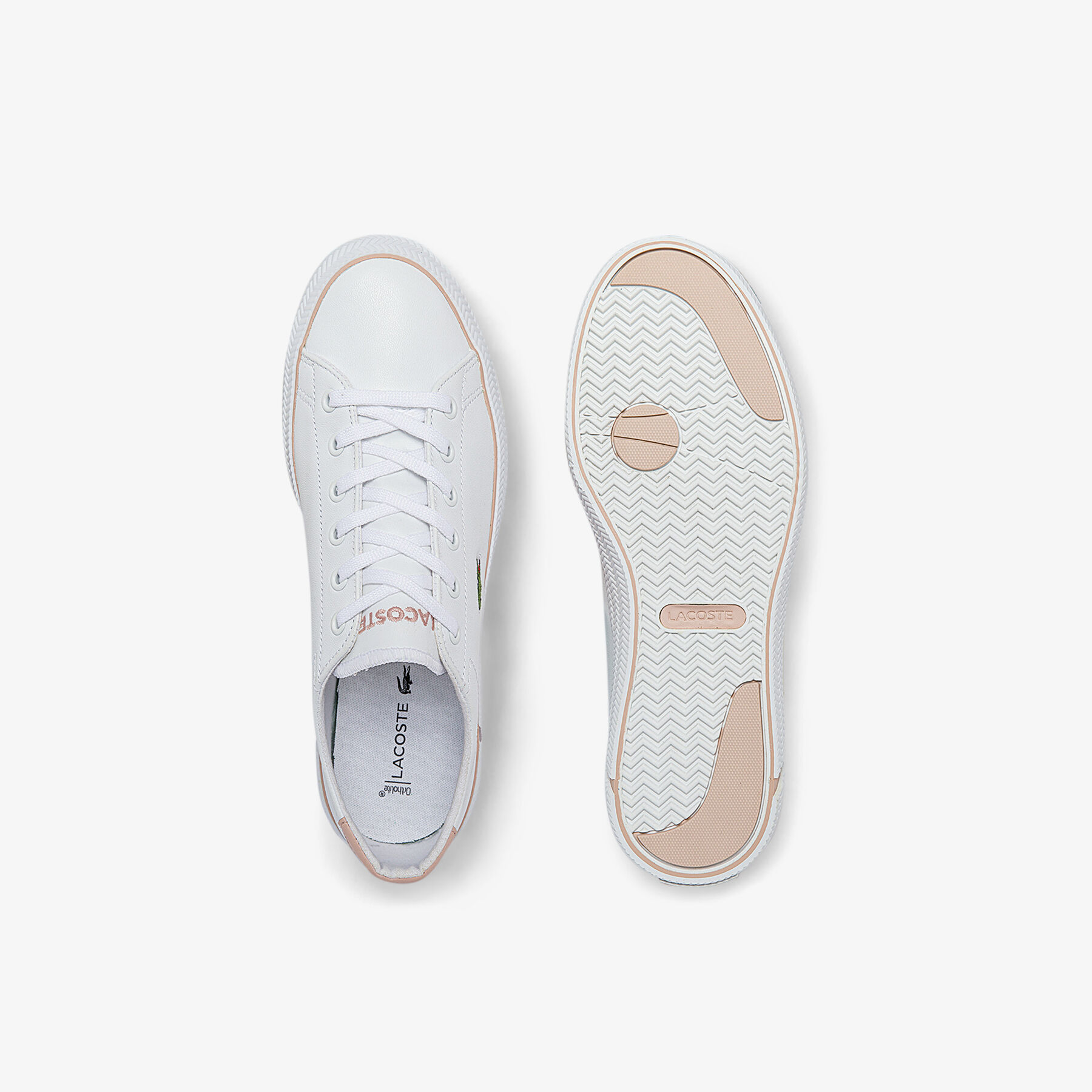 Women's Gripshot BL Leather and Synthetic Trainers lacoste women s gripshot bl leather and synthetic trainers