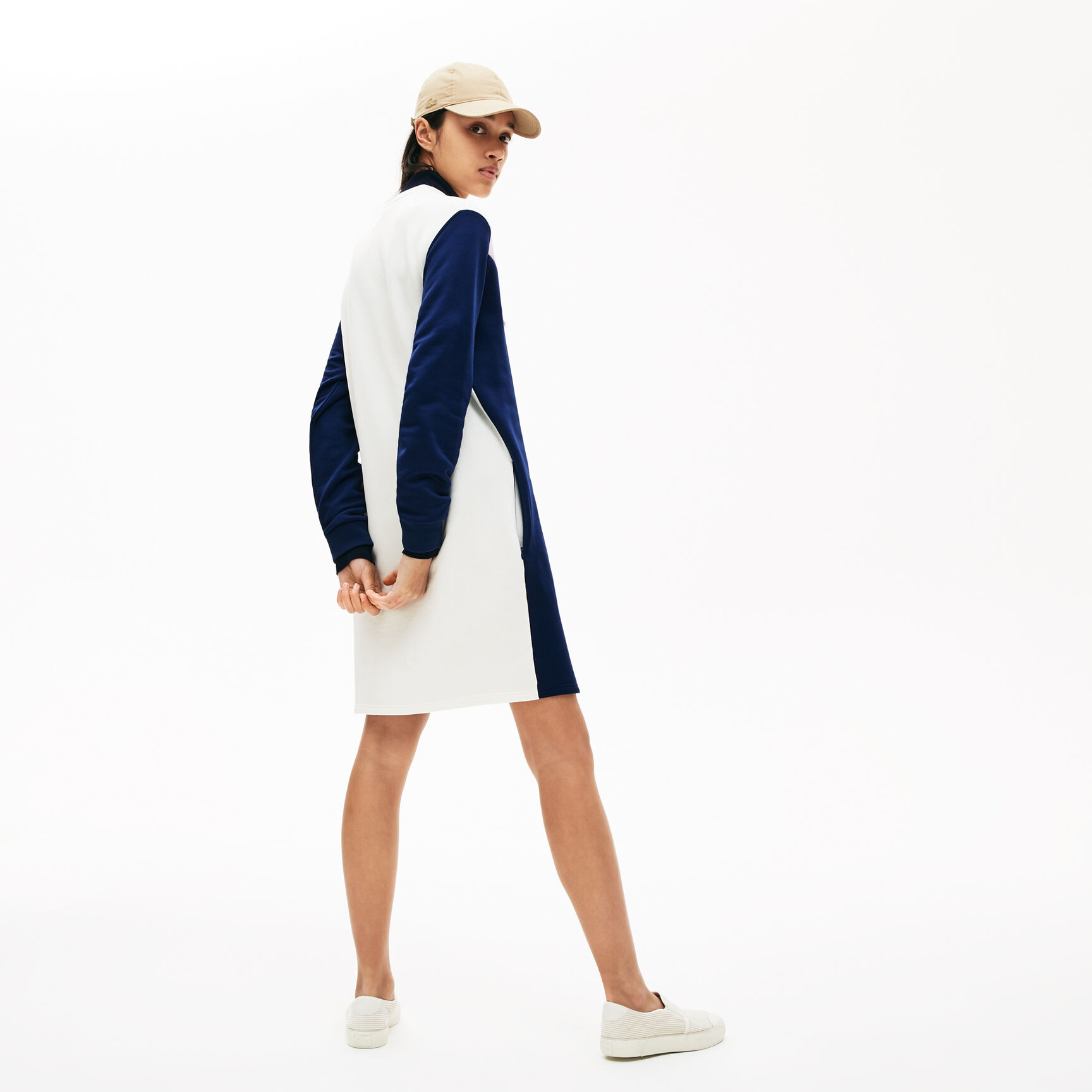 Women's Colourblock Fleece Sweatshirt Dress Women's Colourblock Fleece Sweatshirt Dress