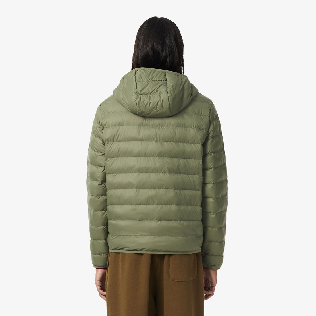 lacoste water repellent down windbreaker