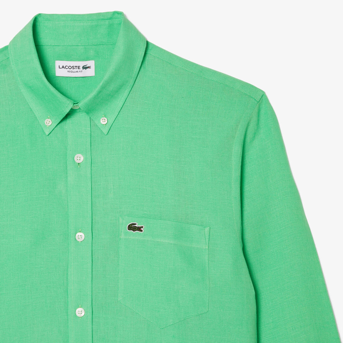 قميص كتان بقصّة عادية Men's Lacoste Linen Shirt - CH5692-00-UYX