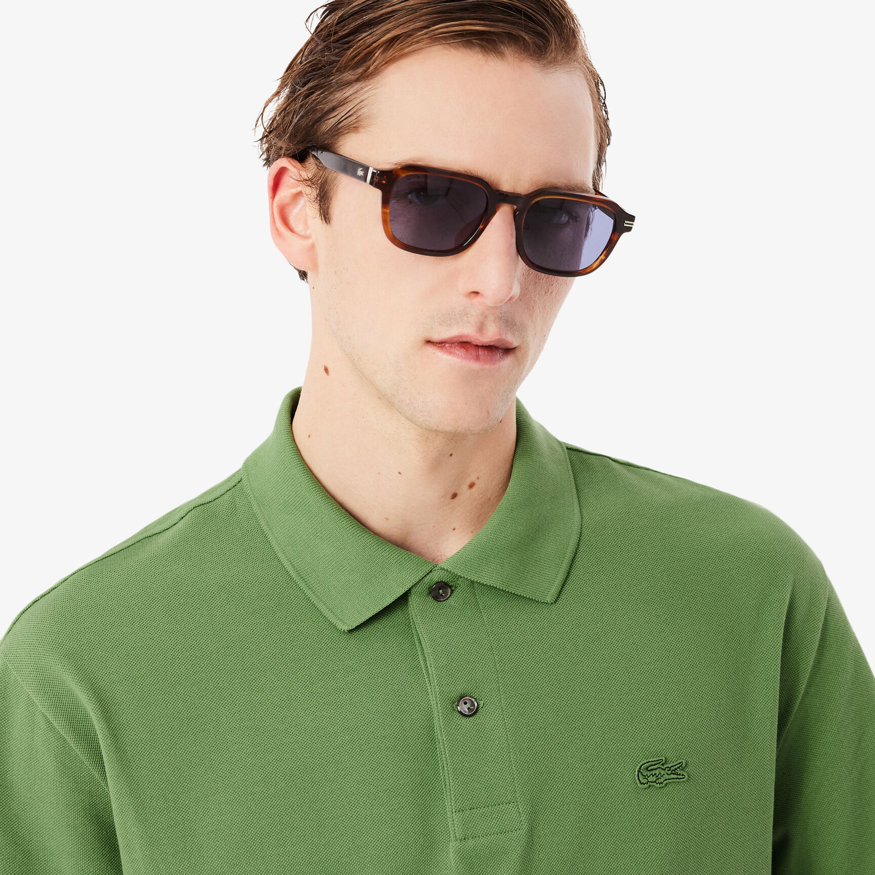 Loose Fit Heavy Pique Polo Shirt - PH7757-00-02M