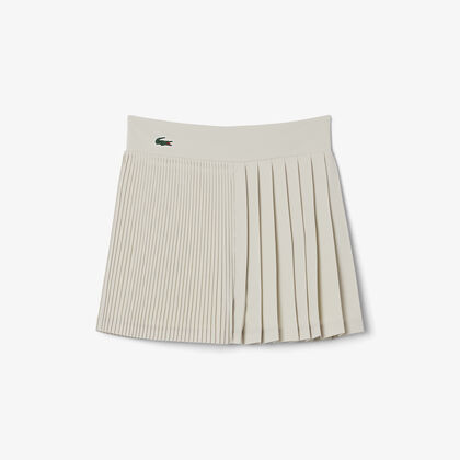 Pleated Linen Tennis Shorts
