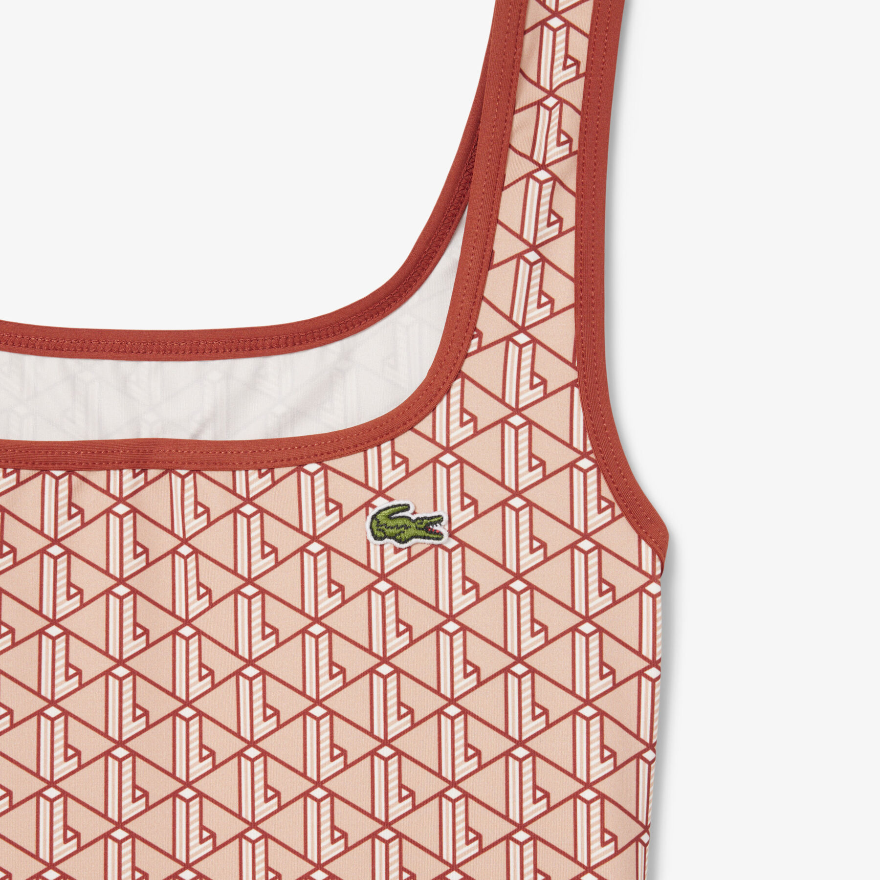 Printed One Piece Swimsuit lacoste printed one piece swimsuit