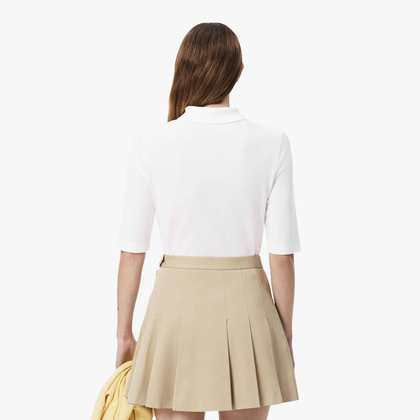 تي شيرت بولو بيكيه قطن ذو وجهين فضفاض Women's Lacoste Slim Fit Supple Cotton Polo Shirt - PF0503-00-001