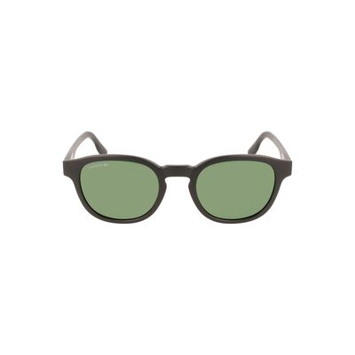 Unisex Oval Plastic Colour Block Sunglasses