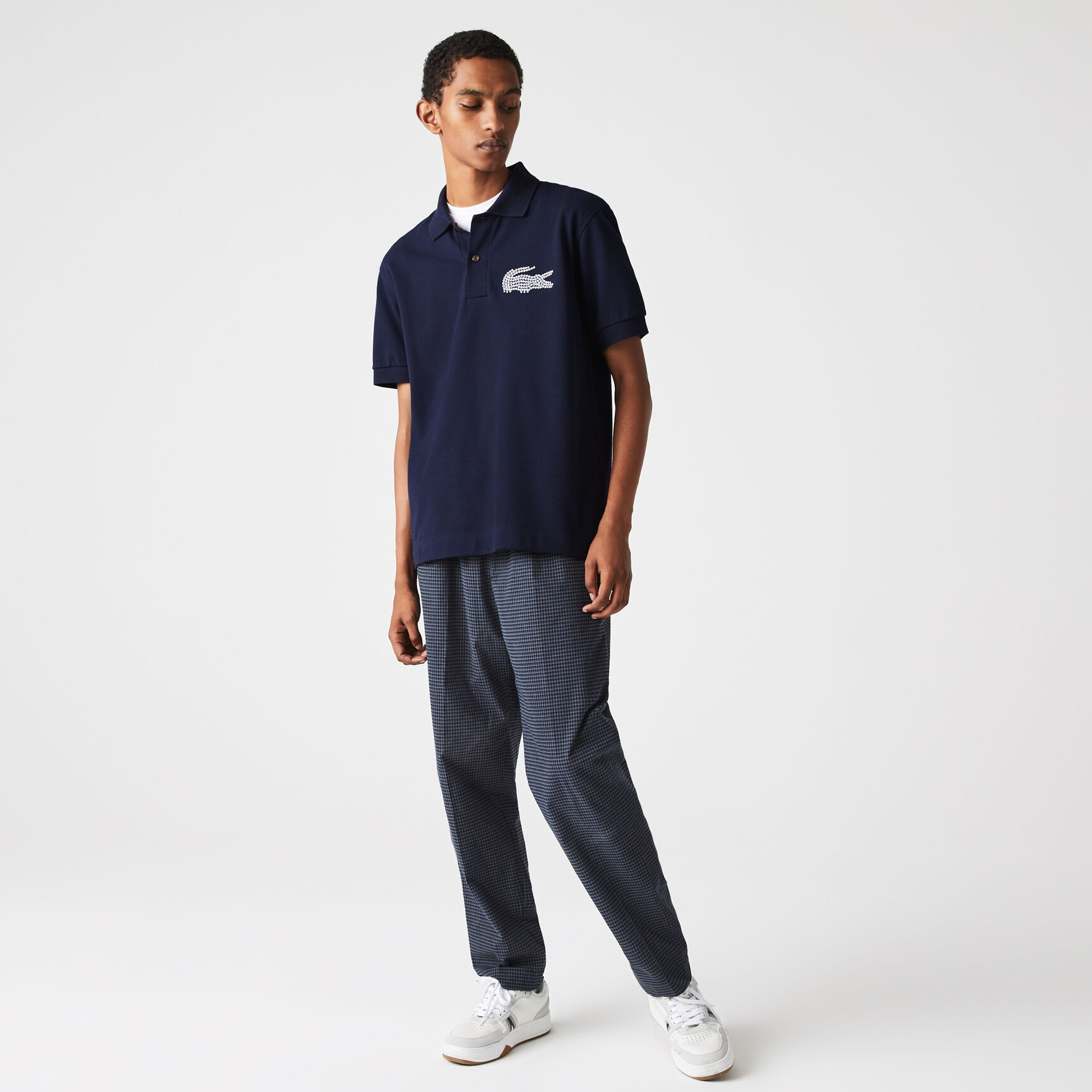 تيشيرت بولو لاكوست قطن عضوي بقصة كلاسيكية للرجال مجموعة Made in France تيشيرت بولو لاكوست قطن عضوي بقصة كلاسيكية للرجال مجموعة Made in France