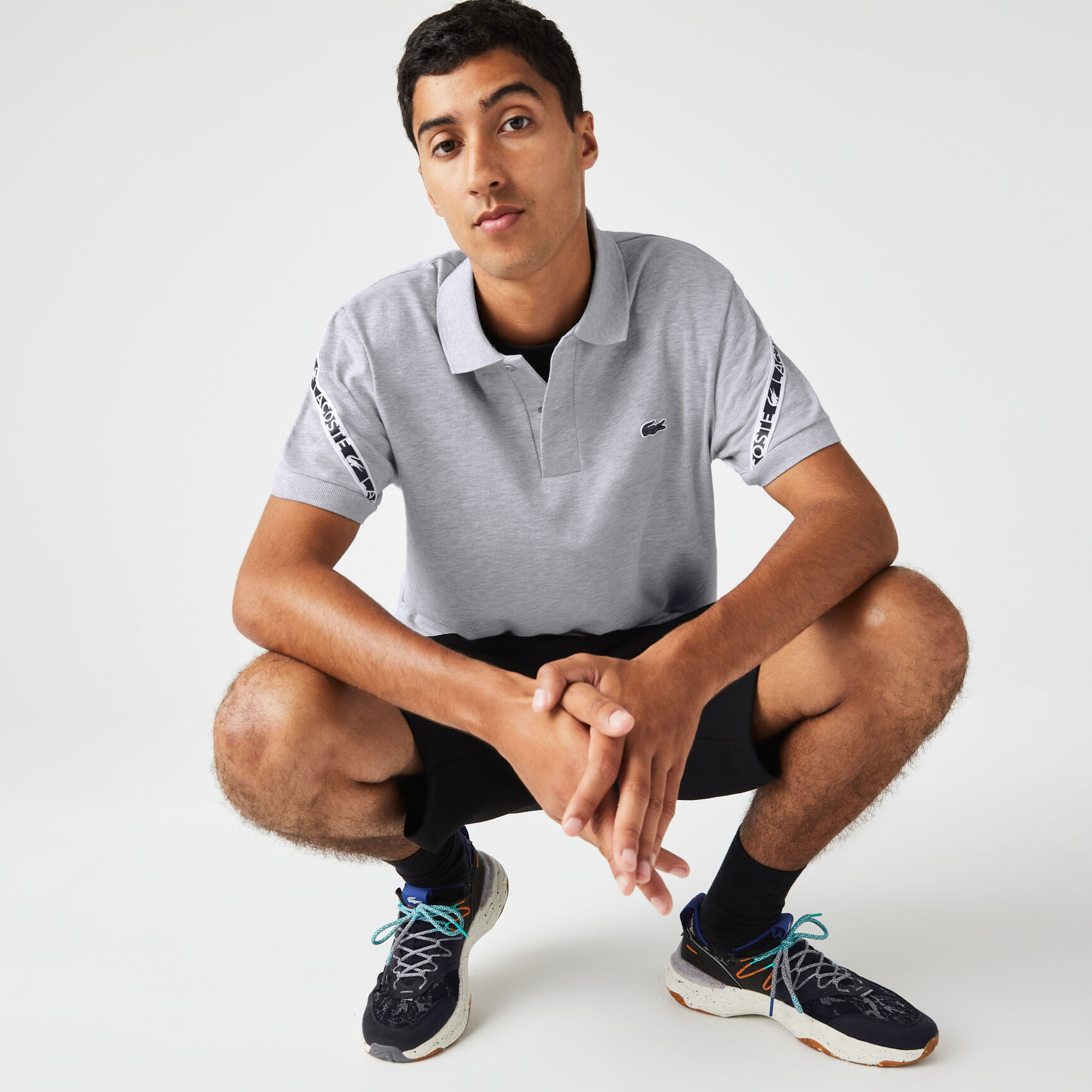 تيشيرت بولو لاكوست بيكيه ميني مطاطي بقصة عادية للرجال تيشيرت بولو لاكوست بيكيه ميني مطاطي بقصة عادية للرجال