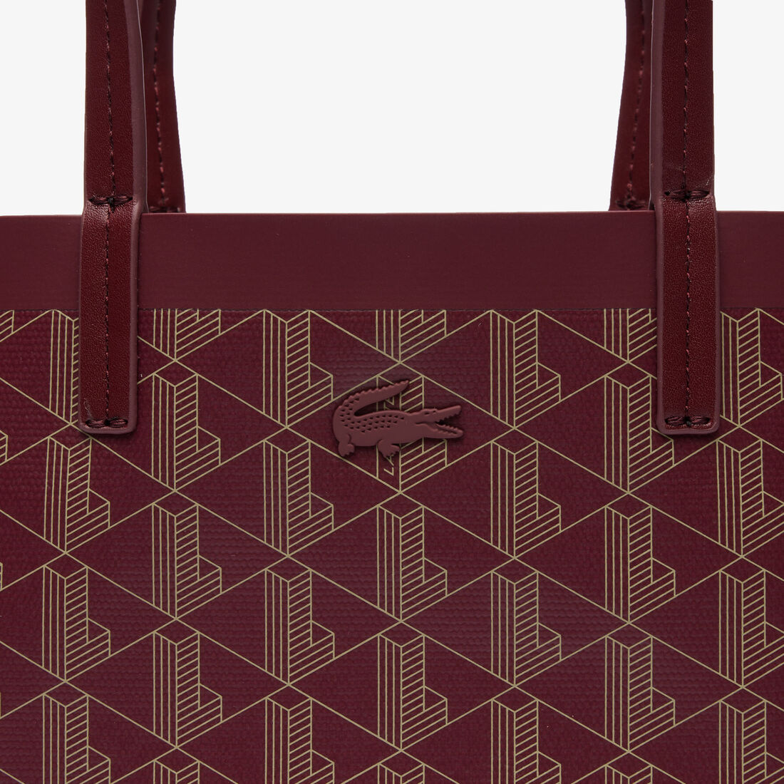 حقيبة توت صغيرة كانفا مغلفة بنقشة شعار الماركة من مجموعة زيلي Zely Coated Canvas Monogram Small Tote - NF4338ZE-M45