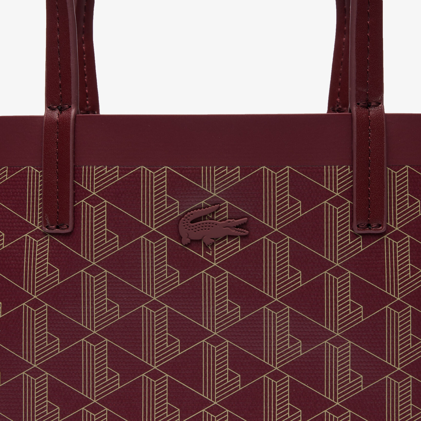 حقيبة توت صغيرة كانفا مغلفة بنقشة شعار الماركة من مجموعة زيلي Zely Coated Canvas Monogram Small Tote - NF4338ZE-M45