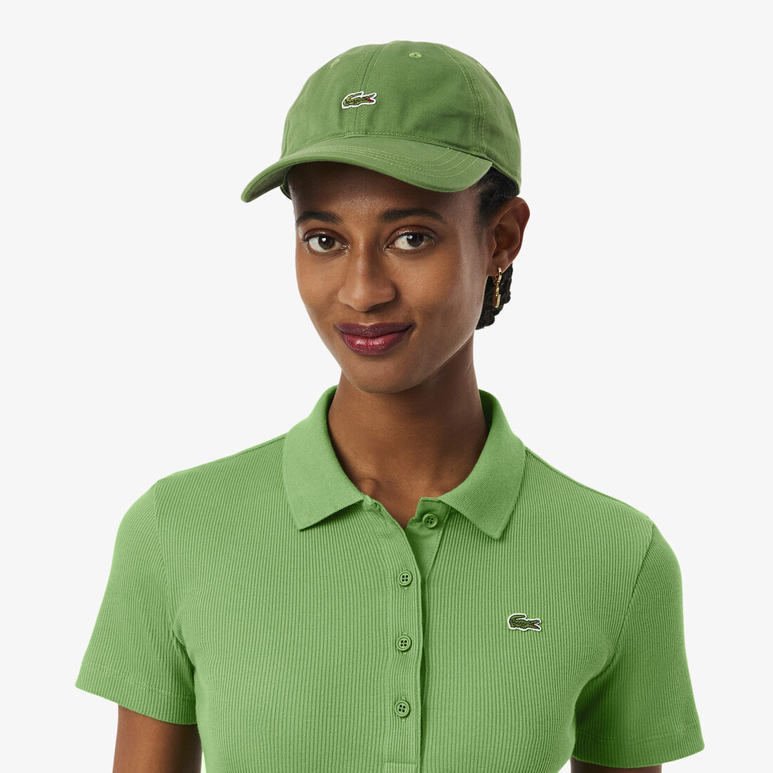 Slim Fit L.12.D Ribbed Cotton Polo Shirt Slim Fit L.12.D Ribbed Cotton Polo Shirt - DF5377-00-NPA