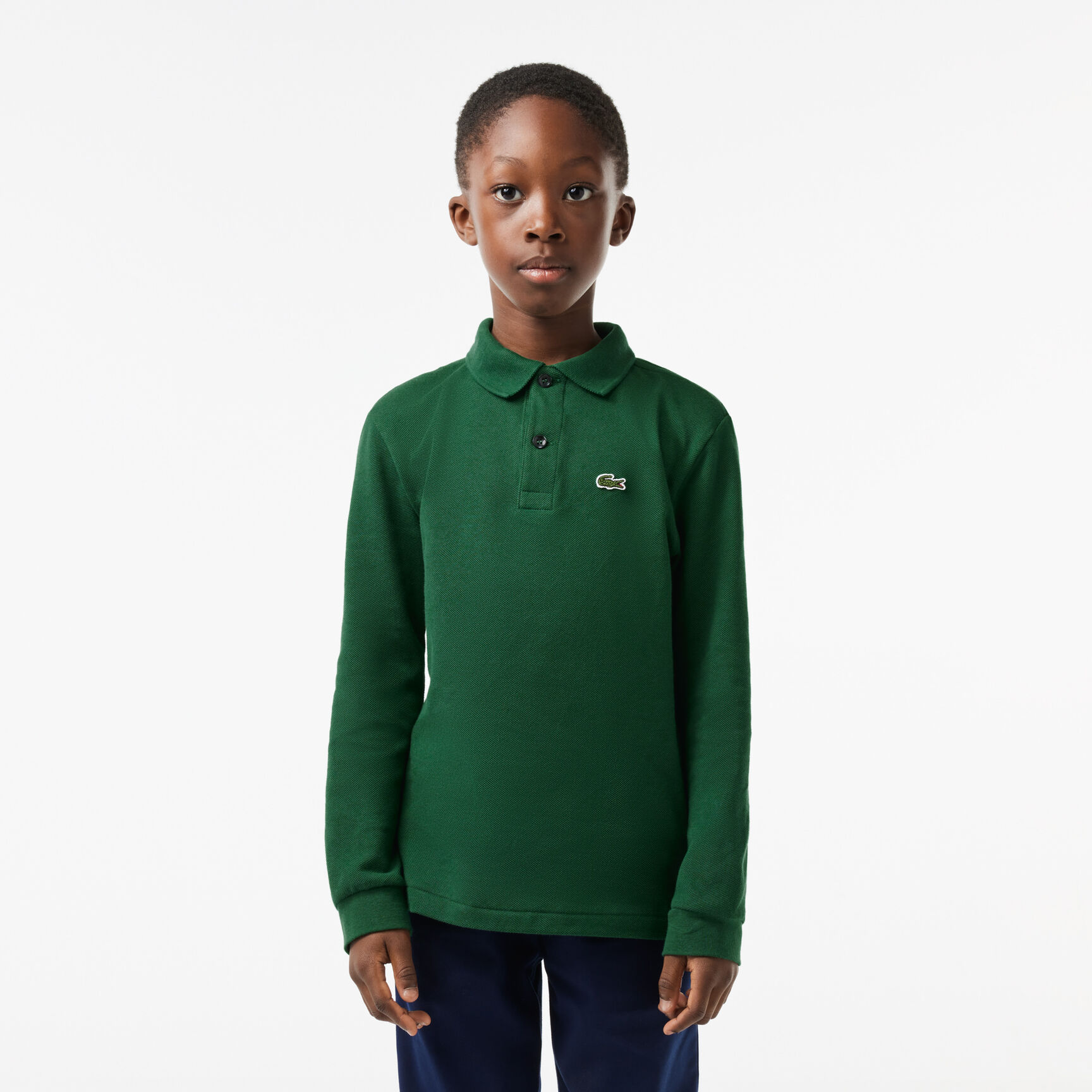 شورت لاكوست صوف وقطن عضوي ناعم للأطفال Kids' Lacoste Regular Fit Petit Pique Polo Shirt - PJ8915-00-132