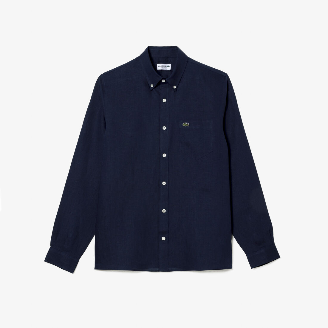 قميص كتان بقصّة عادية Men's Lacoste Linen Shirt - CH5692-00-166