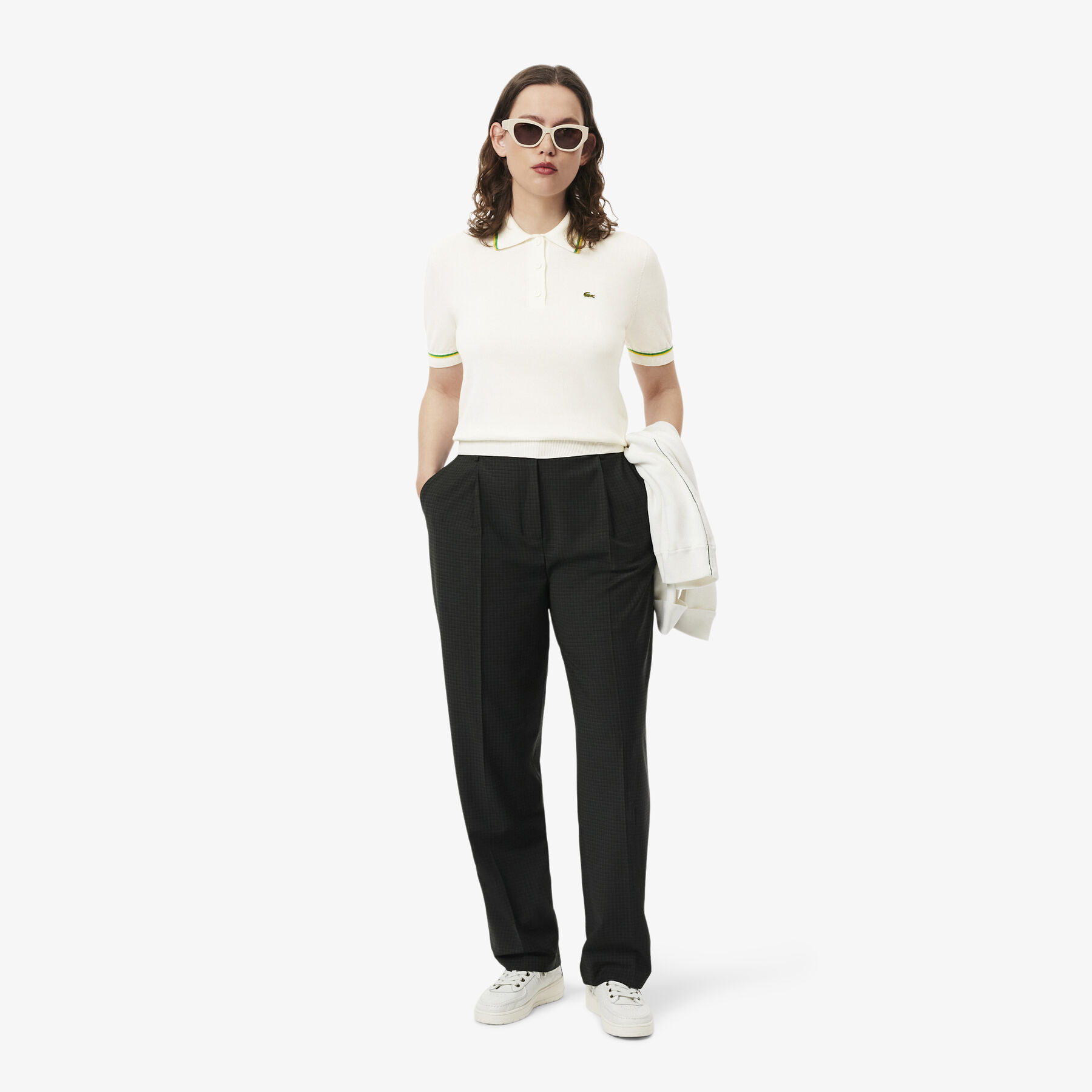 Cropped 3D Seamless Stretch Cotton Polo Shirt - AF9283-00-DII