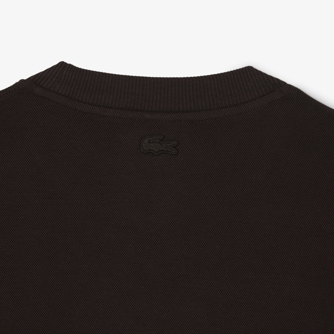 سويت شيرت بشعارالماركة بيكيه مزدوج الوجه Double Face Pique Badge Sweatshirt - SH0035-00-3LA