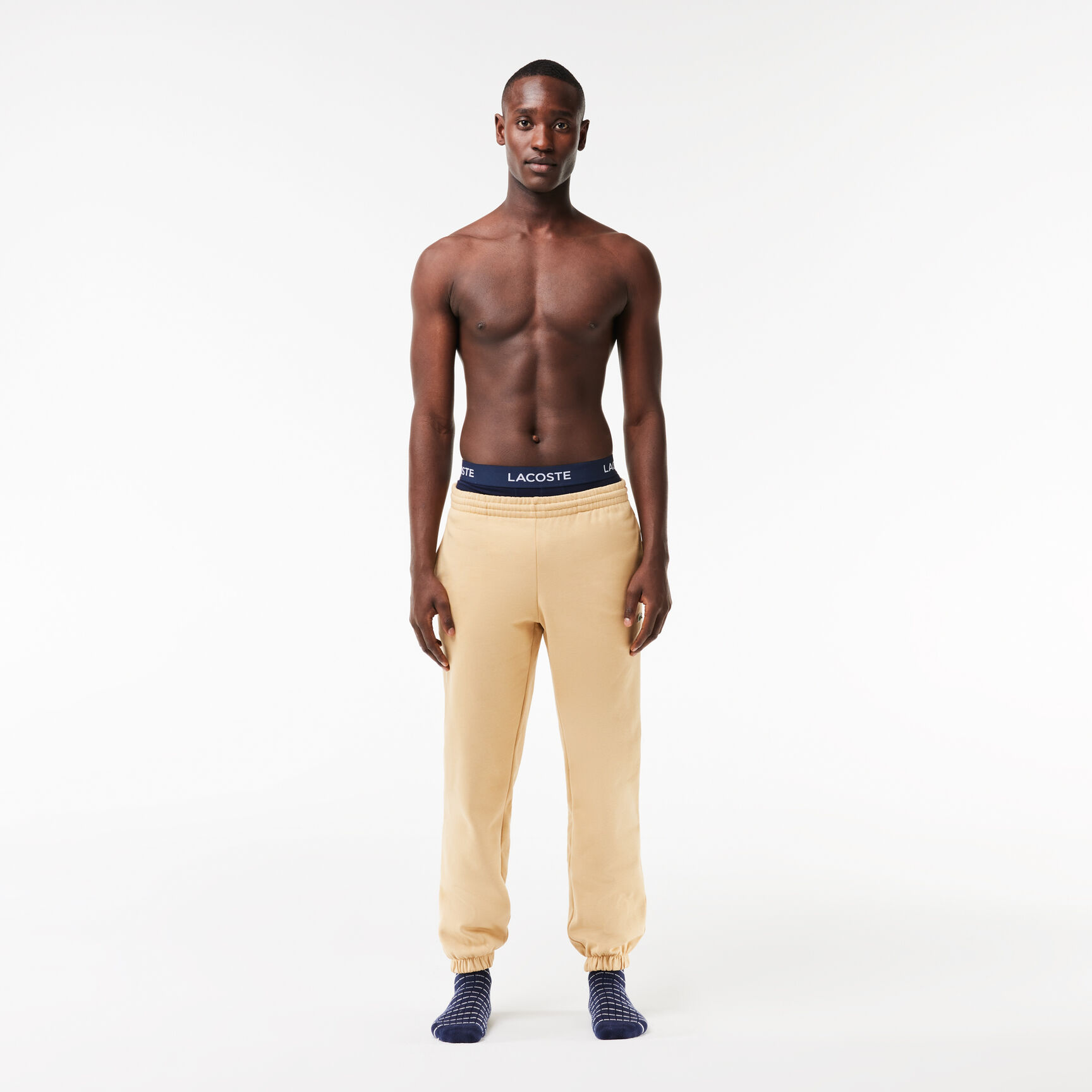 مجموعة من 3 سراويل داخلية للرجال لاكوست Men's 3-Pack Lacoste Logo Waist Trunks - 5H7686-00-LAW