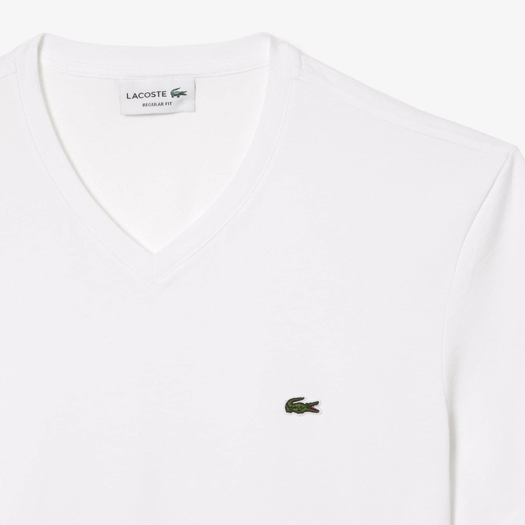 lacoste men s v neck cotton t shirt
