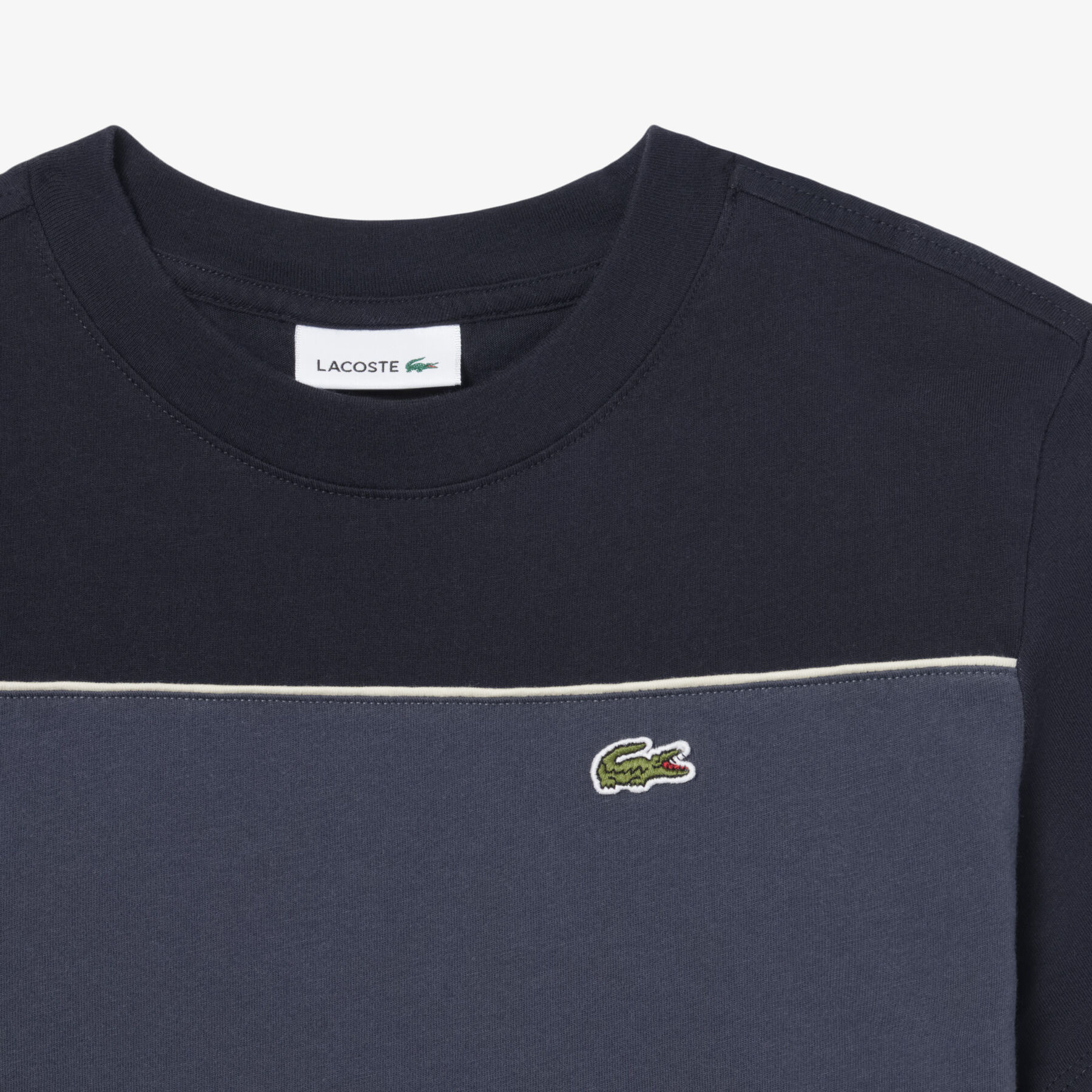 Cotton Colour-Block T-shirt lacoste cotton colour block t shirt