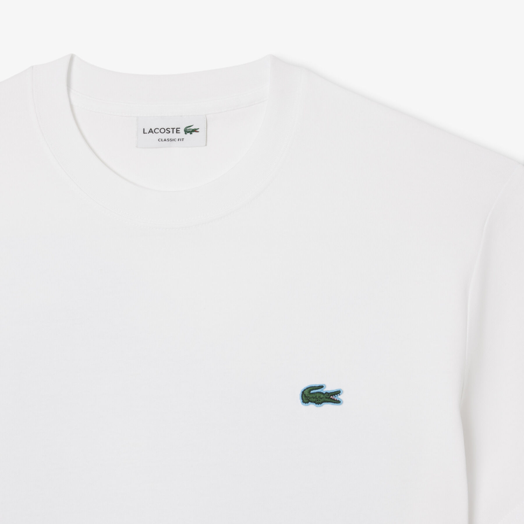 lacoste printed jersey t shirt