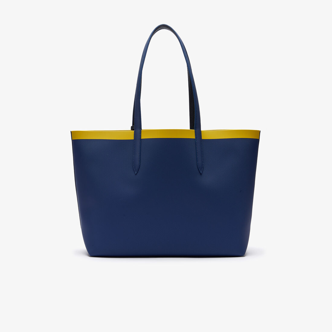 حقيبة توت من القماش المغلف بالبلاستيك يمكن استخدامها على الوجهين مع حزام بلون مختلف مجموعة Anna للنساء حقيبة توت من القماش المغلف بالبلاستيك يمكن استخدامها على الوجهين مع حزام بلون مختلف مجموعة Anna للنساء