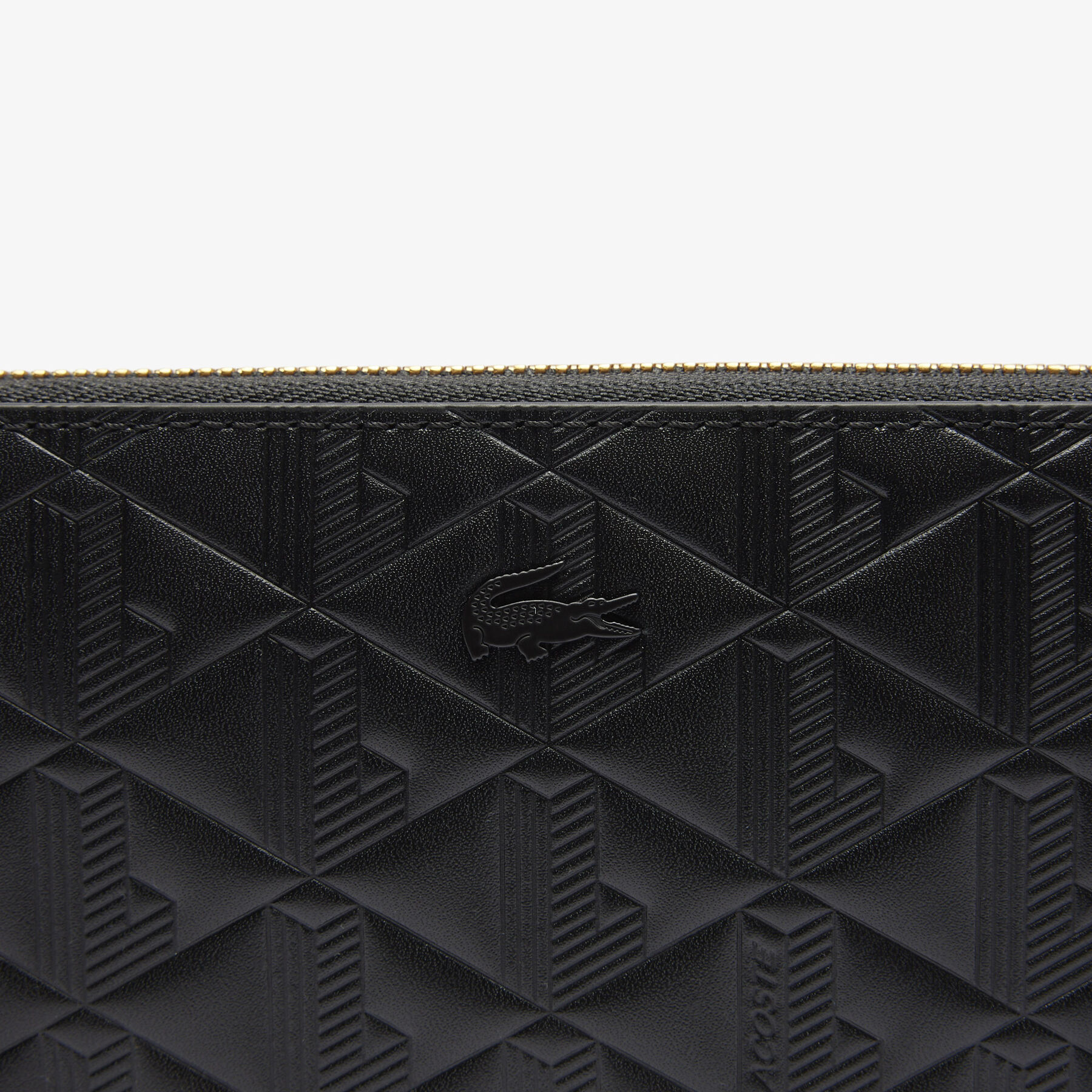 محفظة ماهيكي نصف قمرية من الجلد المنقوش Maheki Zipped Embossed Leather Billfold - NF4790MH-000